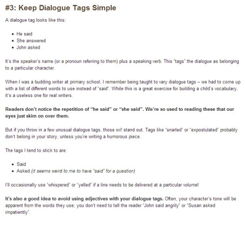 Post formatting example 2