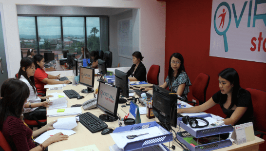 Chris' internal team, based in Cebu City.