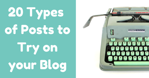 types of blog posts